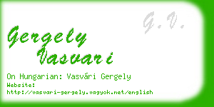 gergely vasvari business card