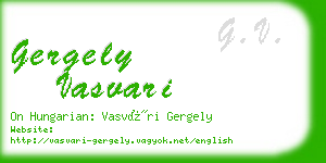 gergely vasvari business card